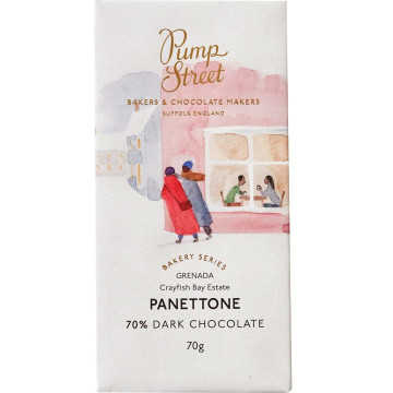 Panettone 70% chocolate oscuro con panettone
