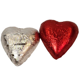 Melkchocolade rood hart Melkchocolade rood hart