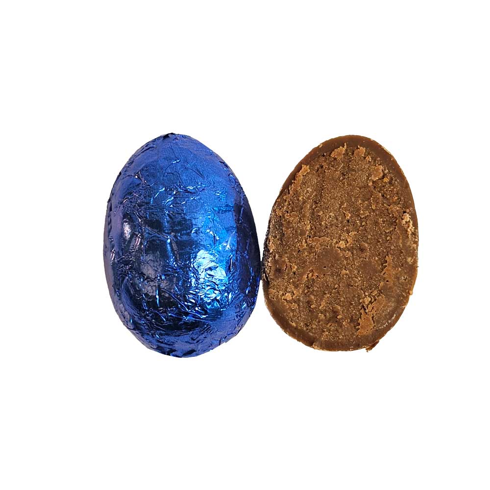 Geripptes Osterei M Caramel - 3D-gedrucktes Minimalistisches Deko-Ei Japandi Stil - Modernes Osterdeko Ei