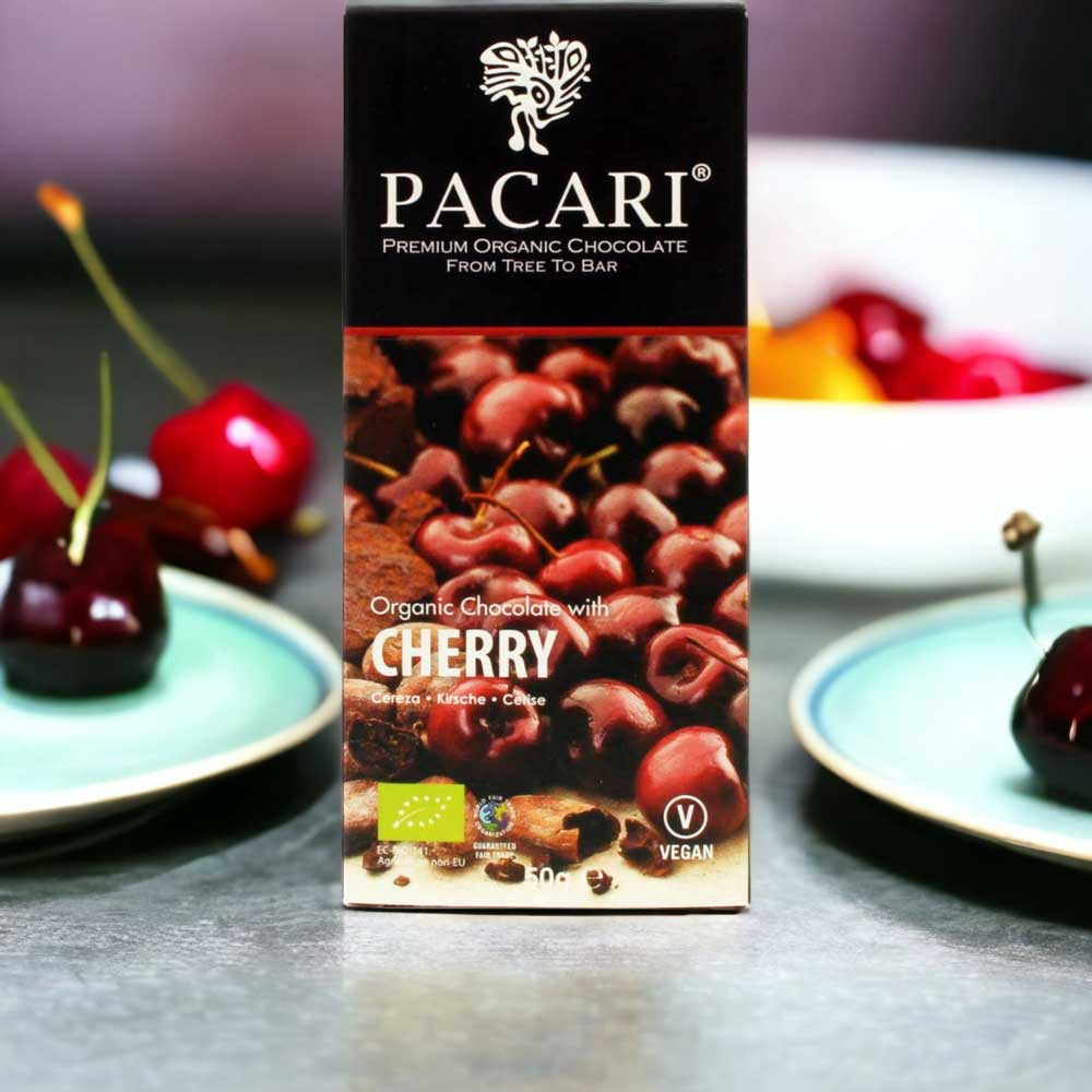 PACARI "Cherry" Chocolat aux cerises 60 Bio acheter ici