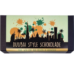 Duubai Style Schokolade - 72% Zartbitterschokolade mit knuspriger Pistaziencreme