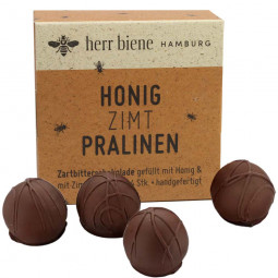 Honig Zimt Pralinen - Zartbitterschokolade gefüllt mit Honig & Zimt