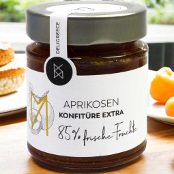 Apricot jam extra 85% fruit content Apricot jam extra 85% fruit content