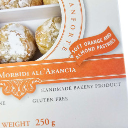 Amaretti Morbidi all' Arancia - zachte amandelkoekjes met sinaasappel