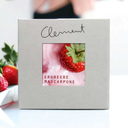 Erdbeer Mascarpone Creme - gefüllte Vollmilchchokolade