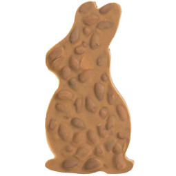 Osterhasentafel - weiße Schokolade mit Karamell und gesalzenen Mandeln Osterhasentafel - weiße Schokolade mit Karamell und gesalzenen Mandeln