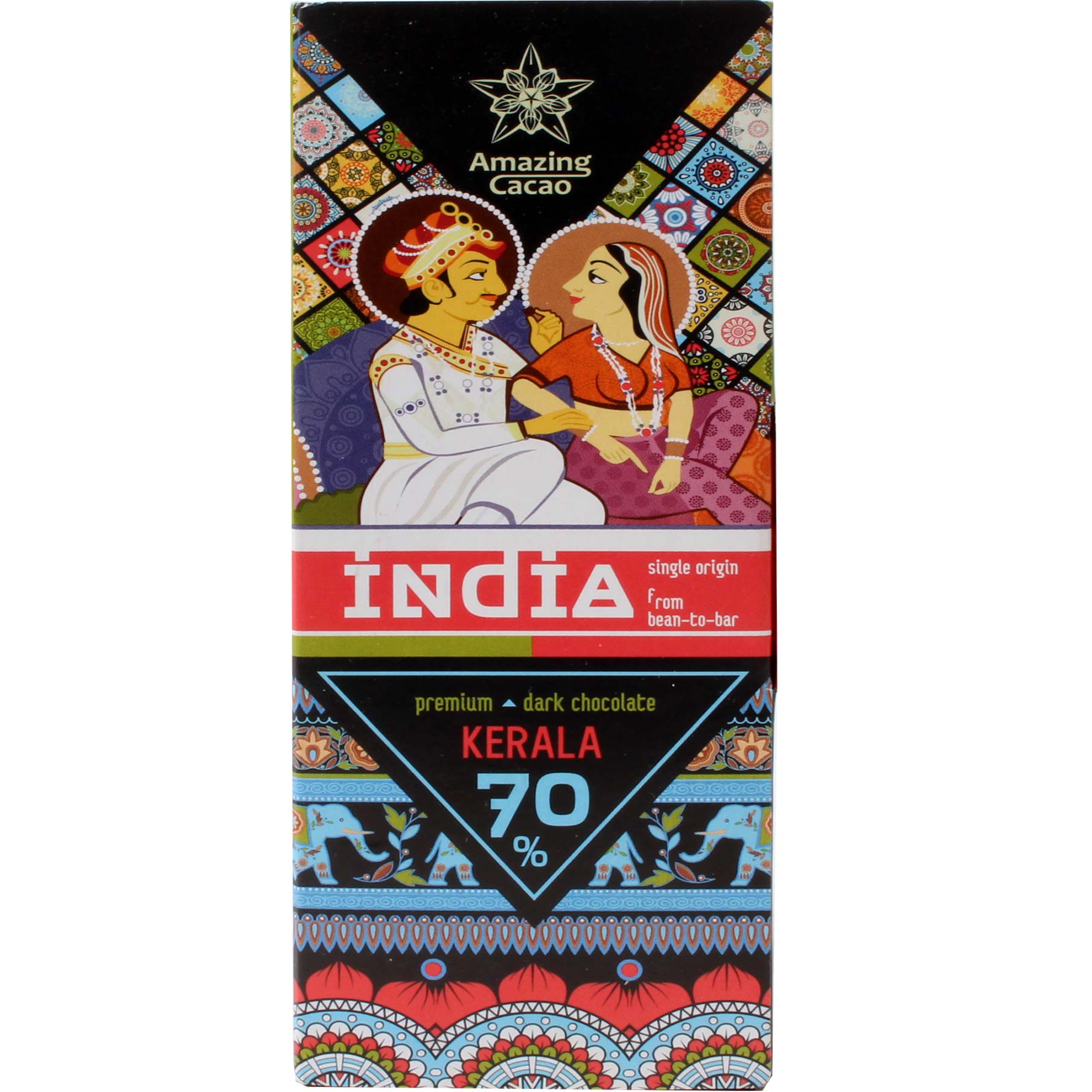 AMAZING CACAO: "Kerala" India 70% dunkle Schokolade