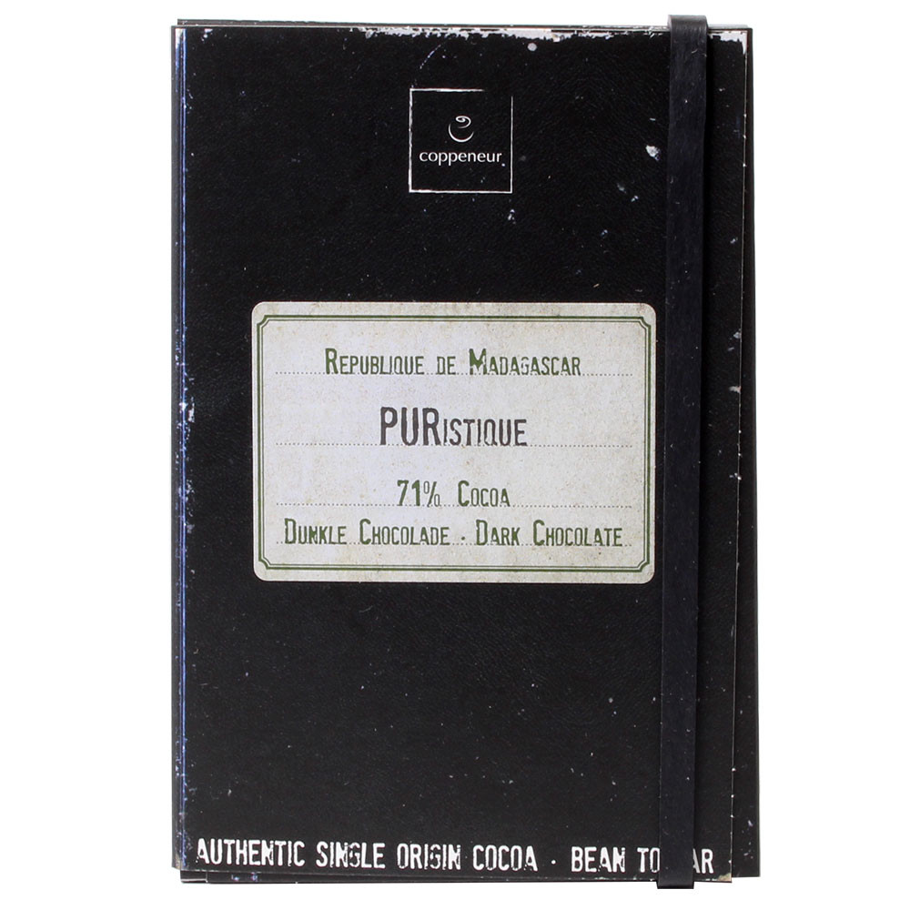 Coppeneur, Madagascar, Trinitario, dark chocolate, chocolat noir, organic chocolate, bio, single origin, bean to bar - Bar of Chocolate, Germany, german chocolate, Chocolate with sugar - Chocolats-De-Luxe