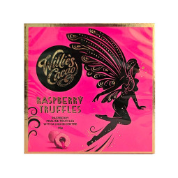 Raspberry Truffles - Truffes pralinées fourrées à la framboise - boîte cadeau 5 pièces Raspberry Truffles - Truffes pralinées fourrées à la framboise - boîte cadeau 5 pièces