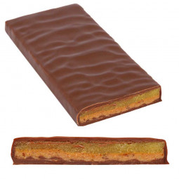 Merry Christmas - Organic Chocolate with spiced marzipan on cinnamon nougat