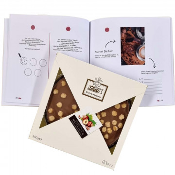 Set chocolat tête noisette - livre de casse-têtes et de plaisirs chocolatés