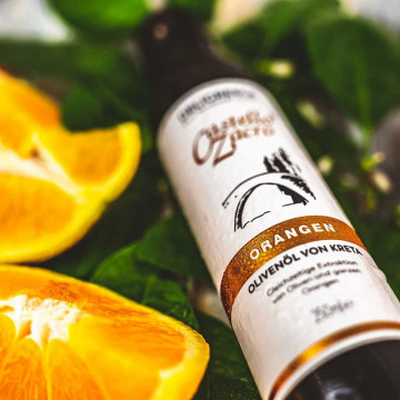 Huile d'olive orange de Crète Huile d'olive orange de Crète