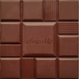 milk chocolate with Christmas tree, almonds with cinnamon, raisins