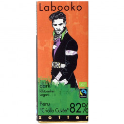 Labooko Peru 82% Organic chocolate with 20 h conching time