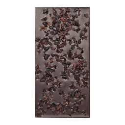 Lime chilli nibs 70% dark chocolate with lime, chilli & nibs