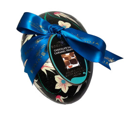 Maxi Osterei gefüllt mit 12 Salzkaramell Schokoladentrüffel BIO