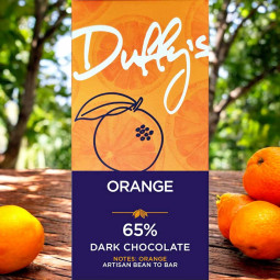 pure chocolade ORANGE 65% met oranje