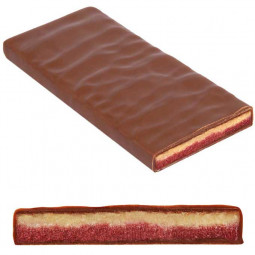 With love - dark chocolate with raspberry coconut filling Organic