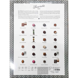 Adventskalender mit Pralinen, Trüffeln und Schokoladen