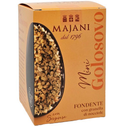MiniGolosova fondente 53% - donker chocolade paasei met hazelnoot