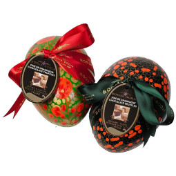 Maxi Osterei gefüllt mit Fine de Champagne Schokoladentrüffel BIO