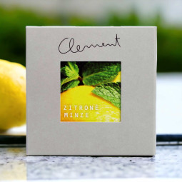 Zitrone Minze Creme - gefüllte Zartbitterschokolade