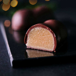 Kostbaar marsepeinbrood met 52% amandel in pure chocolade