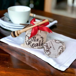 Warme chocolademelk3 -Taler met originele Mexicaanse Molinillo houten garde 13cm