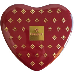 Nougat Giandujotti dans une boîte en forme de cœur