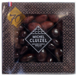 Coffret Dragées - chocolate-coated ganache, almonds, pieces of coffee and cocoa beans