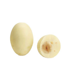 Mini huevo de chocolate "Bianco Salato" con tres tipos de frutos secos