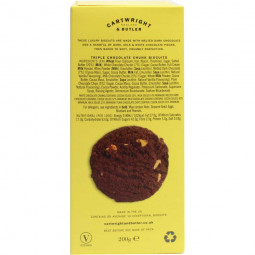 Triple Chocolate Chunk Biscuits - Biscuits with three kinds of chocolate pieces