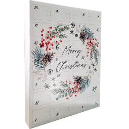 Adventskalender sterren roodgoud gevuld met Tartufi