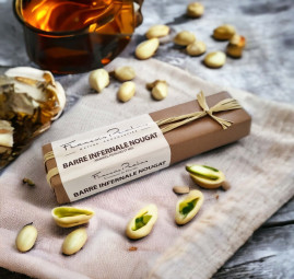 Barre Infernale Nougat - weißes Nougat in Milchschokolade