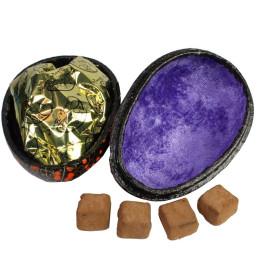 Maxi-Osterei mit 12 Haselnuss Crunch Schokoladentrüffeln - BIO