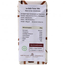 La Dalia Tenor Nicaragua 70% dunkle Schokolade
