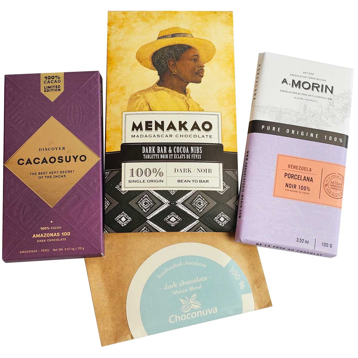 Nur 100% Schokoladen im Set (Edition Juni 2024) - Chocolats-De-Luxe Nur 100% Schokoladen im Set (Edition Juni 2024) - Chocolats-De-Luxe