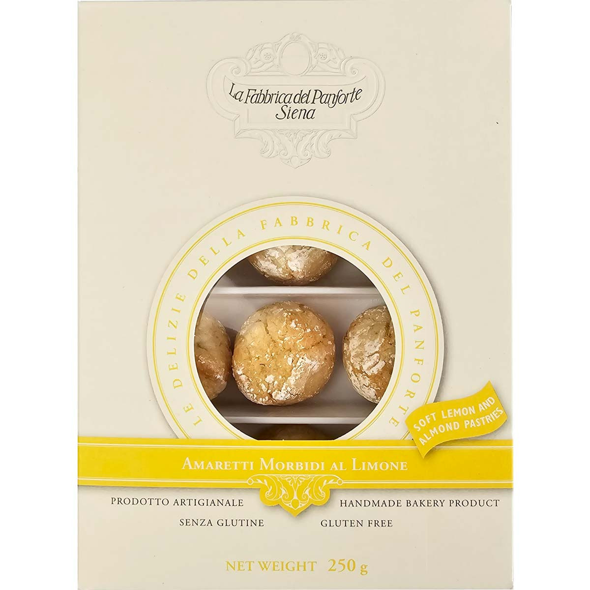 Amaretti Morbidi al Limone - galletas blandas de almendra con limón - sin gluten - Chocolats-De-Luxe