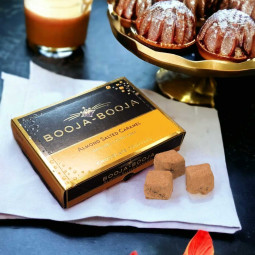 Almond Salted Caramel Chocolate Truffels - Mandel-Salzkaramell Trüffel