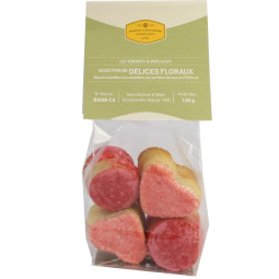 Délices Floraux - Biscuits aux amandes avec rose et hibiscus