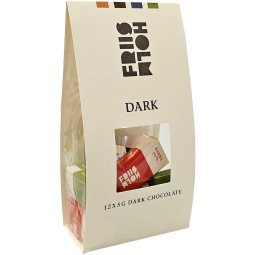 Dunkle Schokoladen Probiertüte 12 Miniriegel à 5g