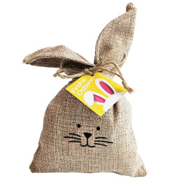 Pequeña bolsa de conejo de Pascua con Venchi huevos de Pascua de chocolate Pequeña bolsa de conejo de Pascua con Venchi huevos de Pascua de chocolate