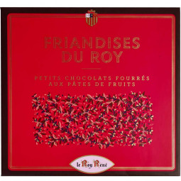 Friandises du Roy - 20 Fruchtpralinen in dunkler Schokolade