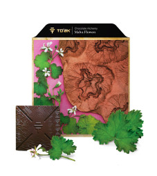 Malva Flowers Chocolate 65% dark chocolate with mallow blossom