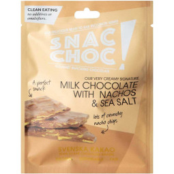 Nachos & Sea salt in milk chocolate - Snac Choc