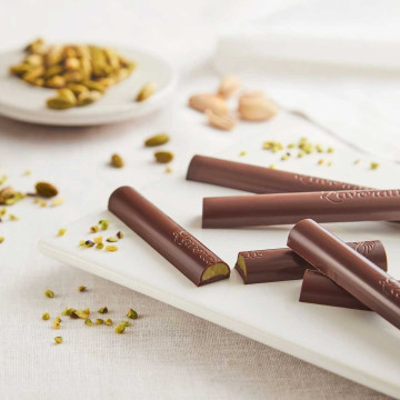 Matite di Cioccolato Pistacchio Verde - Chocolate sticks with pistachio filling